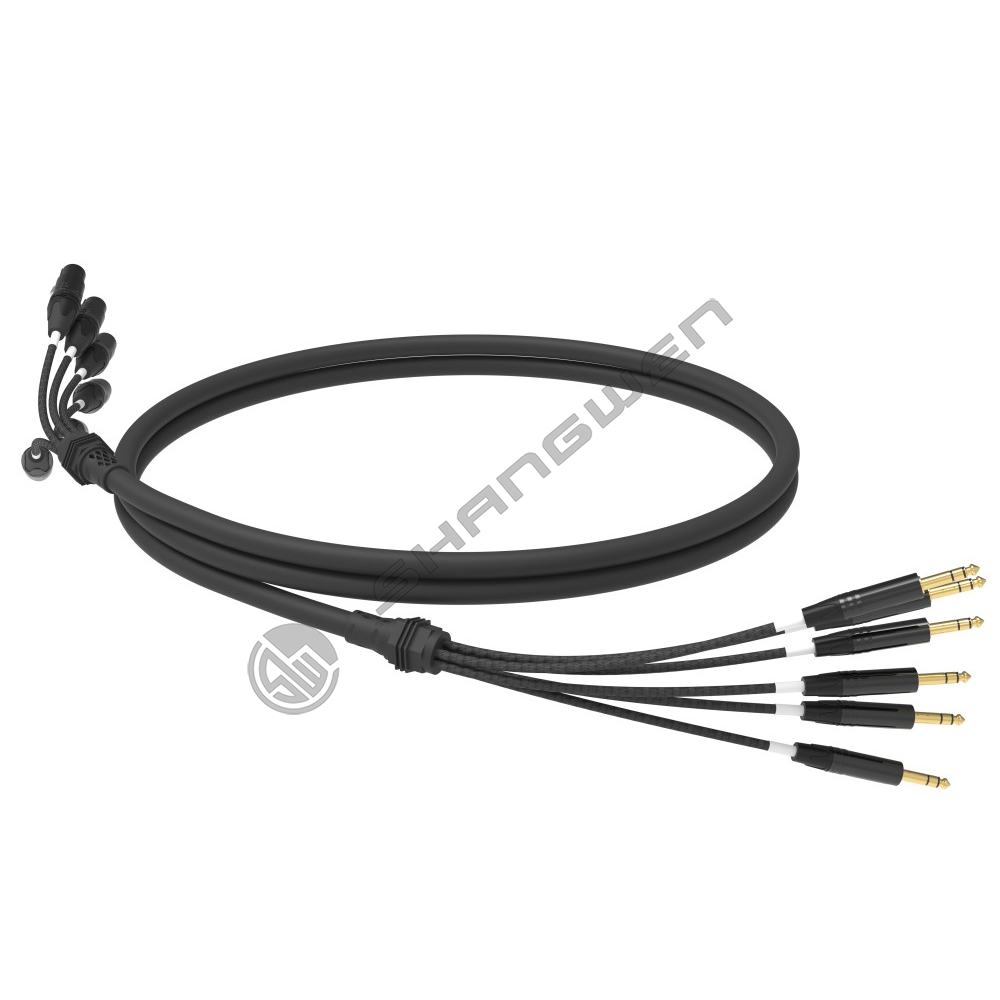Multi channel XLR female head+audio cable 4, 6, 8, 12, 16 channels